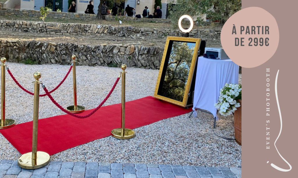 Votre miroir photo booth à partir de 299€